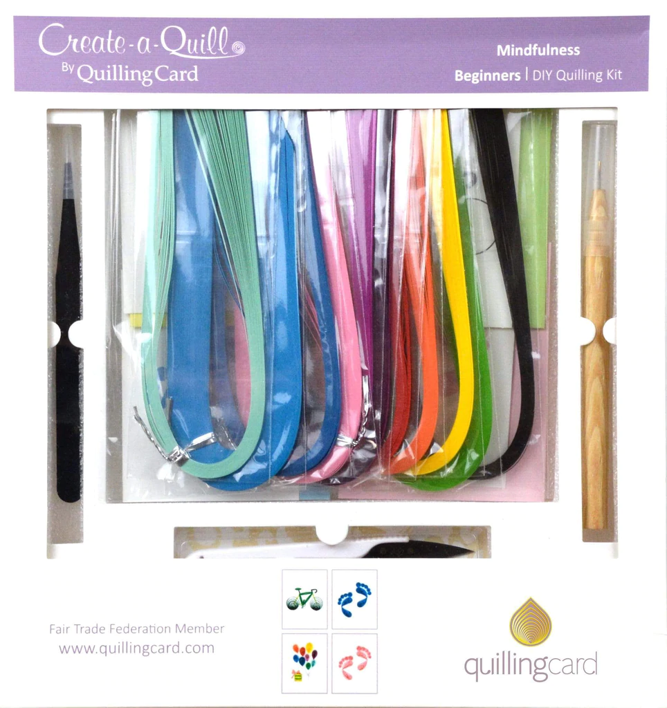 DIY Quilling Kit for Beginners - Bike and Baby Foot - Global Gifts